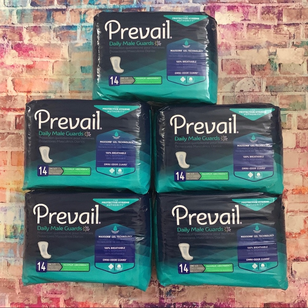 Prevail male guards maximum absorbency 70 pieces